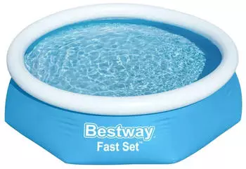 Bestway Fast Set Aufstellpool-Set mit Filterpumpe &Oslash;244x61cm blau