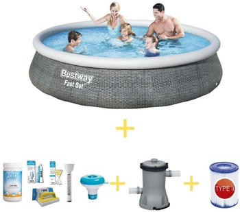 Bestway Fast Set 457 x 84 cm (filter pump, solar pool cover)
