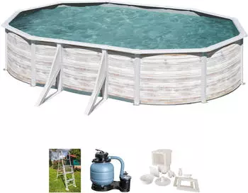 Gre Ovalpool Finlandia + FS320 500x527x122 cm (Set 4-teilig)