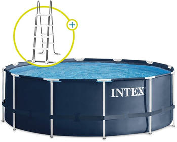 Intex Frame Pool Rondo 366 x 122 cm Ohne Zubehör inkl Leiter
