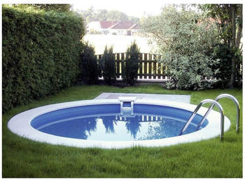 Pool Total Stahlwand-Pool 450 x 150 cm rund weiß