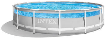 Intex Prism Frame Clearv 427 x 107 cm ground cloth, ladder, skimmer, pool cover, liner (26722NP)