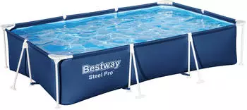 Bestway Steel Pro Frame-Pool-Set 300 x 201 x 66 cm dunkelblau (56411_23) Bestway Steel Pro Frame-Pool-Set 300 x 201 x 66 cm dunkelblau (56411_23)