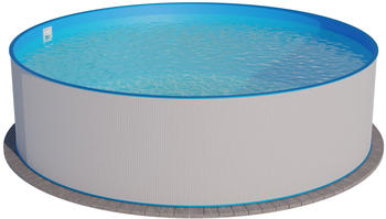 planet pool Stahlwandpool rund 400x120cm weiß/blau (501010133)