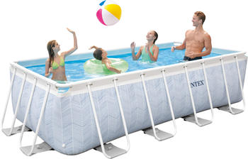 Intex Prisma Frame Chevron 400x200x100 cm (26780NP) whit filter pump and ledder