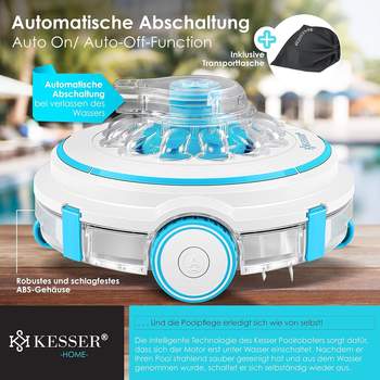 Kesser Aqua-9000 (19440) – Kesser Aqua-9000 (19440) mit Akku-Betrieb für Pools bis 80 Quadratmeter