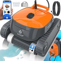 Poolroboter F&uuml;r Boden Und Wand, Poolsauger Bis 100m2 Pools & Eine Leistungsstarke