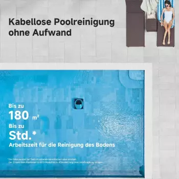 Dreame Z1 Poolroboter – Reinigung auf bis zu 180 m² ohne Unterbrechung