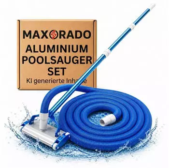 Maxorado Poolsauger Profi Alu-D&uuml;se mit Schlauch und Teleskopstange 2,4m