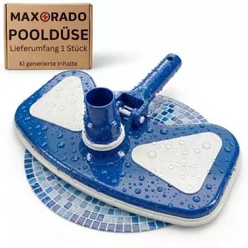 Maxorado Deluxe Poolsauger Bodend&uuml;se &Oslash;32/38mm, Nylonb&uuml;rste (Max-Pool-7)
