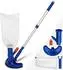 tillvex Pool-Staubsauger-Set mit Teleskopstange, Sammelbeutel & Gartenschlauchanschluss (VKUG-002)