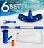 tillvex Pool-Staubsauger-Set mit Teleskopstange, Sammelbeutel & Gartenschlauchanschluss (VKUG-002)