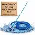 Maxorado Poolsauger-Set mit Teleskopstange, 5,5m Schlauch, Skimmer-Anschluss 38mm