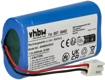 vhbw Ersatzakku f&uuml;r Poolsauger BST-58482 Li-Ion 7,4V 4000mAh (171622991-1)