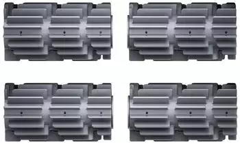 Beatbot B&uuml;rstenset f&uuml;r Poolroboter, PVC, grau, 4er-Set (AquaSense Pro)
