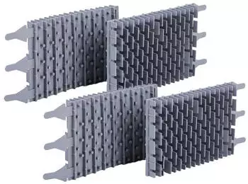 vhbw 4x Bürste für Zodiac Vortex Serie Pool-Roboter, Gummi, 23,9x12,8x4cm (183501446)
