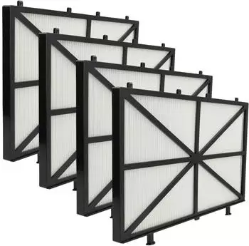 vhbw H11 Filterpad Feinfilter 26,5x15,8x1,1cm, 4er-Pack (181965388-2)