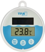 Tfa Dostmann - Digitales Solar-poolthermometer Poolthermometer Wei&szlig;, T&uuml;rkis