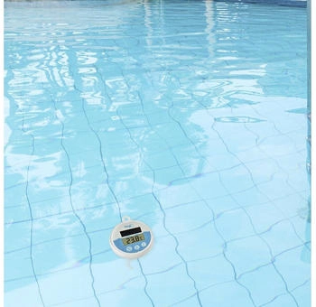 TFA Dostmann Digitales Poolthermometer mit Solarenergie – TFA Dostmann Digitales Poolthermometer mit Solarenergie - Präzise Temperaturmessung ohne Batteriewechsel