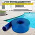 VEVOR Pool-Rückspülschlauch PVC-Gewebe flach 76mm x 32m Blau (Pool Backwash Hose 3