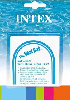 Intex Vinyl-Reparaturflicken Wet Set selbstklebend, 6 Stück (59631EP)