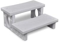 vidaXL Whirlpooltreppe Wei&szlig;