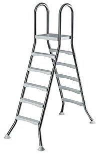 mediPOOL Tiefbeckenleiter weit 3-stufig bis 120 cm Tiefe
