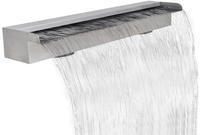 vidaXL Pool-Wasserfall Font&auml;ne Rechteckig Edelstahl 90 cm
