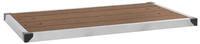 vidaXL Garten-Duschwanne WPC Edelstahl 110 x 62 cm Braun