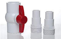 Filterventil &Ouml;ffnen/schlie&szlig;en 1/4 Umdrehung + 2 Gerillte Endkappen &Oslash; 38mm