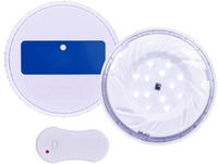 vidaXL Unterwasser-LED-Poollampe mit Fernbedienung Wei&szlig;