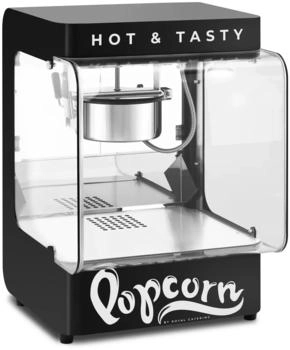 Royal Catering Profi Popcornmaschine mit modernem Design schwarz