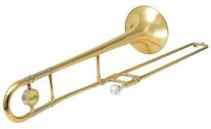 vidaXL Yellow Brass Trombone