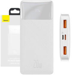Baseus Bipow Power Bank 10000mAh 20W Weiß