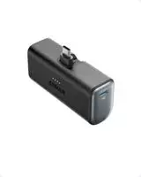 Anker Nano Powerbank (22,5W, Integrierter USB-C Konnektor) Schwarz - Schwarz