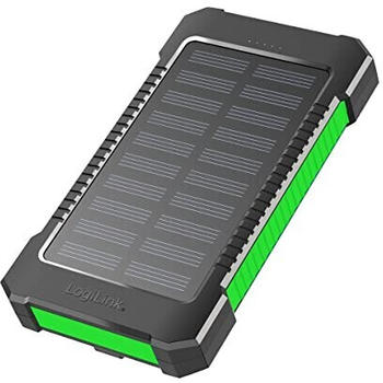LogiLink Solar-Powerbank 8000 mAh Gr&uuml;n