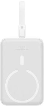 Baseus Magnetic Mini 20W 10000mAh weiß mit integriertem Lightning-Kabel