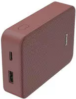 HAMA Power Pack "Colour 10", 10000mAh, 2 Ausg&auml;nge: USB-C, USB-A, Rot - rot