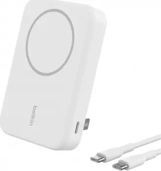 Belkin BoostCharge Pro Magnetic Power Bank with Qi2 15W 10K White