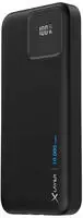 XLayer Powerbank 10.000 mAh mit zwei integrierten Kabeln PD 20W Black