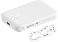 Powerbank 6000 Mah Magnetic Mini Air 20 W Mit Usb-c-kabel - Wei&szlig;