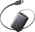 Anker Nano Powerbank (10K, 45W, Integriertes einziehbares USB-C Kabel) Schwarz