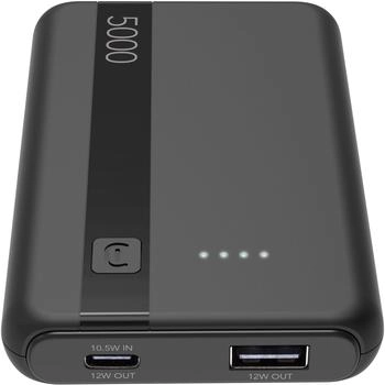 Cellular Line Power Bank Entry 5000 mAh USB-C Schwarz (PBENTRY5000K)