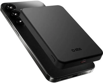SBS Mobile Power Bank MagSafe Qi2 TEBB 5000mAh Black