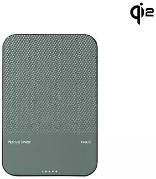 Native Union (Re)Classic Qi2 Magnetic Powerbank 5000mAh Green