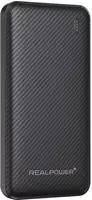 Realpower Powerbank 10000 Mah Quick Charge, Usb Pd Usb-a, Usb-c&reg; Schwarz