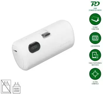 4smarts PicoFold Powerbank 5000mAh White