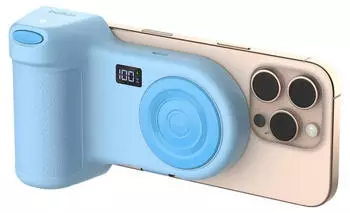 Belkin Stage PowerGrip Magnetischer Kamerahalter mit Powerbank Blau