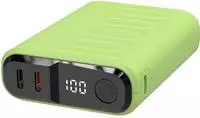 RealPower 458438, RealPower PB-10000 C Powerbank 10000 mAh USB PD Hellgr&uuml;n