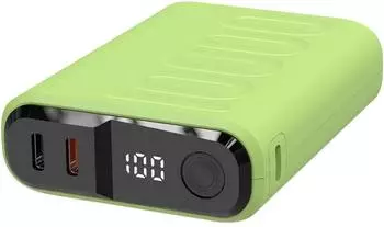 RealPower PB-10000 C Powerbank 10000mAh USB PD hellgr&uuml;n (458438)